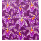 Purple orchid pattern douchegordijn (Voorkant)