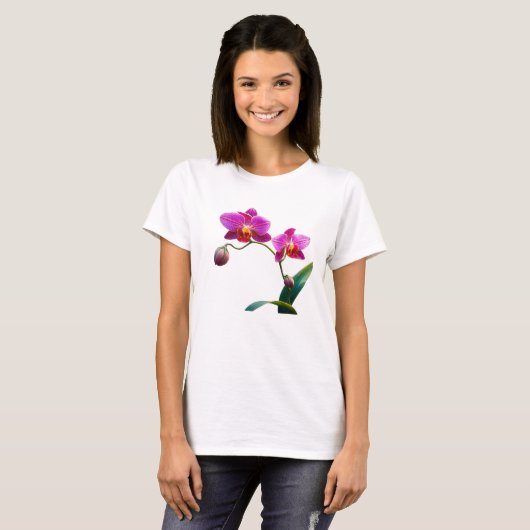 purple orchids  t-shirt (Voorkant volledig)