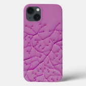 Purple Organic Texture iPhone Case Trendy Look (Achterkant)