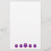 Purple Owl Design Briefpapier (Voorkant)