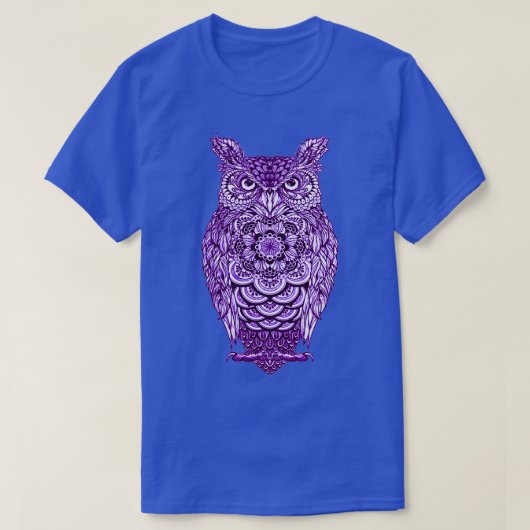 Purple Owl Fun Bird Graphic For Owl Lovers T-shirt (Design voorkant)