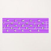 Purple Panda Yoga Mat Custom Name Same Both Sides (Achterkant (horizontaal))