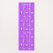 Purple Panda Yoga Mat Custom Name Same Both Sides (Achterkant)