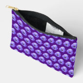 Purple Pansy Seamless Pattern Pouch Etui (Open)