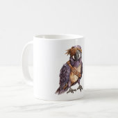 Purple Parrot Eye Patch Koffiemok (Voorkant links)