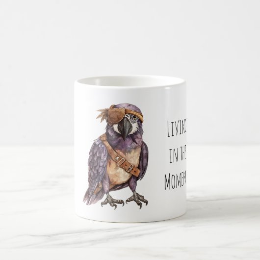 Purple Parrot Eye Patch Koffiemok (Center)