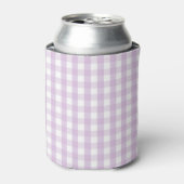 Purple Pastel Gingham Pattern Grandmillenial  Blikjeskoeler (Blikje Voorkant)