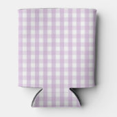 Purple Pastel Gingham Pattern Grandmillenial  Blikjeskoeler (Voorkant)