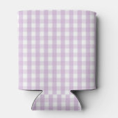 Purple Pastel Gingham Pattern Grandmillenial  Blikjeskoeler (Achterkant)