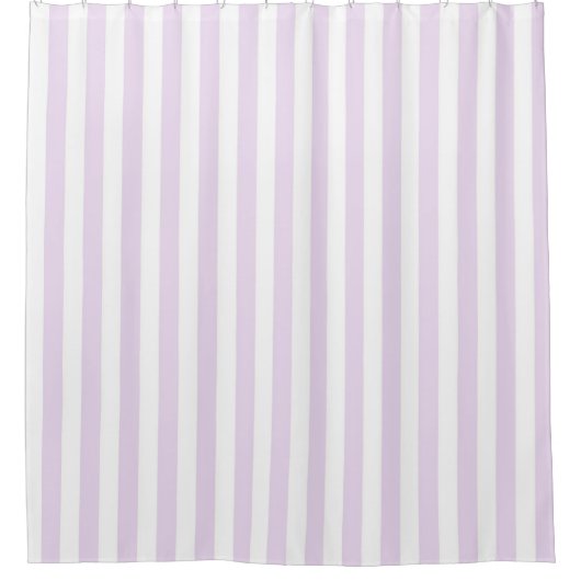 Purple Pastel Stripes Pattern Modern Geometric Douchegordijn (Voorkant)