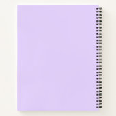Purple Pastel Unicorn Rainbow Personalized Notitieboek (Achterkant)
