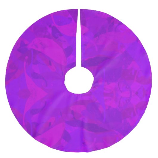 Purple Pattern Kerstboom Rok (Voorkant)