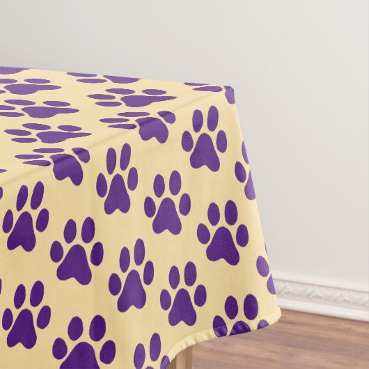 Purple Paw Print Tafelkleed (Voorbeeld)