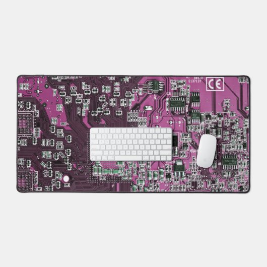 Purple PCB Circuit Board Design for IT Pros Bureaumat (Keyboard & Muis)