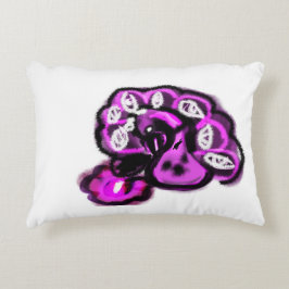 Purple peacock accent kussen