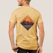 Purple Peaks at Sunset Tri-Blend Shirt (Achterkant)