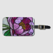 Purple Peony Stained  Bagagelabel (Voorkant (horizontaal))