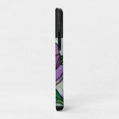 Purple Peony Stained Case-Mate iPhone Case (Achterkant/links)