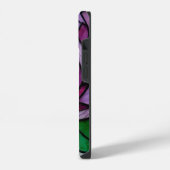 Purple Peony Stained  iPhone Hoesje (Linkerkant)