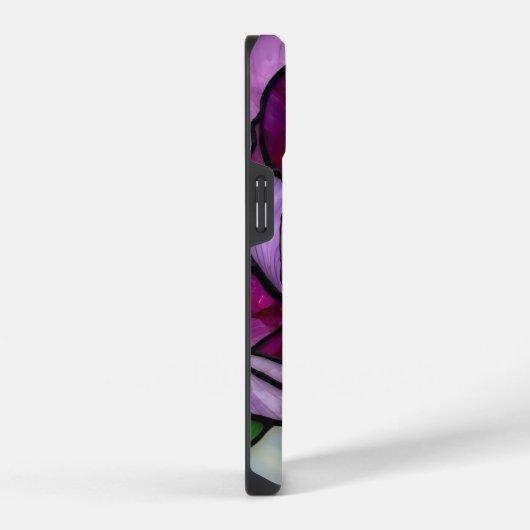Purple Peony Stained  iPhone Hoesje (Rechterkant)