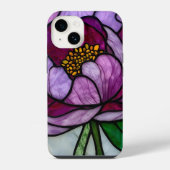 Purple Peony Stained  iPhone Hoesje (Achterkant)