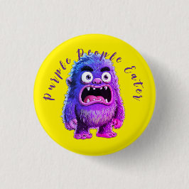 PURPLE PEOPLE EATER RONDE BUTTON 3,2 CM