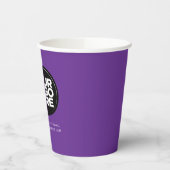 Purple | Personalized Logo and Text Papieren Bekers (Links)