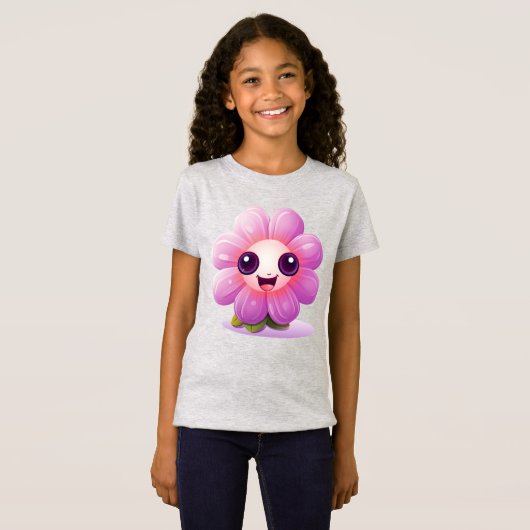 Purple Petal Power T-shirt (Voorkant volledig)