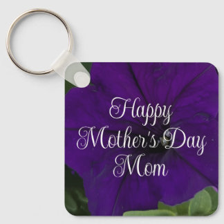 Purple Petunia Photo Best Mom Ever Mother's Day Sleutelhanger