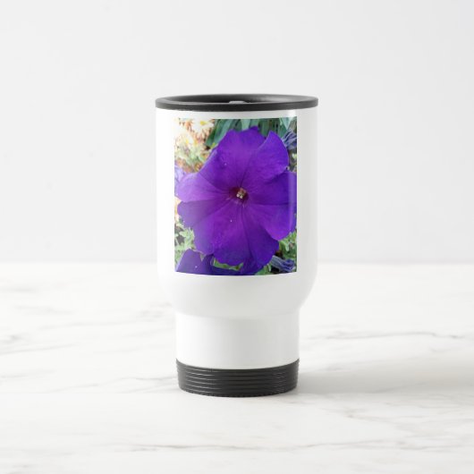 Purple Petunia Travel Mug Reisbeker (Center)