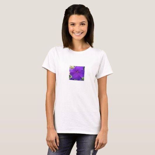 Purple Petunia Womans T-Shirt (Voorkant volledig)