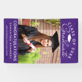 Purple Photo Graduation 2026 Congratulations Spandoek (Horizontaal)