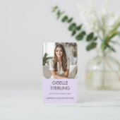 Purple Photo Professional Visitekaartje (Staand voorkant)