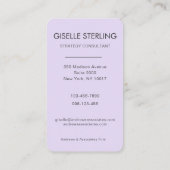 Purple Photo Professional Visitekaartje (Achterkant)