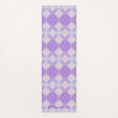 Purple Pink Abstract Mandala Kaleidoscopic Pattern Yogamat (Voorkant)