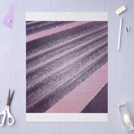 Purple pink abstract stripes with elegant sparkle tissuepapier (Craft)