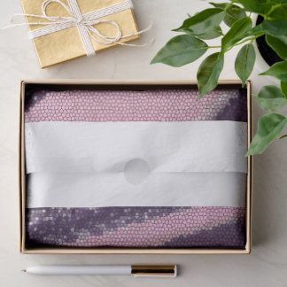 Purple pink abstract stripes with elegant sparkle tissuepapier