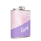 Purple, pink and white schaduwglitter heupfles (Rechts)