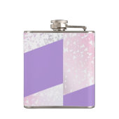 Purple, pink and white schaduwglitter heupfles (Achterkant)