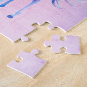 Purple Pink Blue Schabre Unicorn Glitter Legpuzzel (Zijkant)