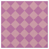 Purple Pink Checker Diamond Pattern Stof (Close Up)