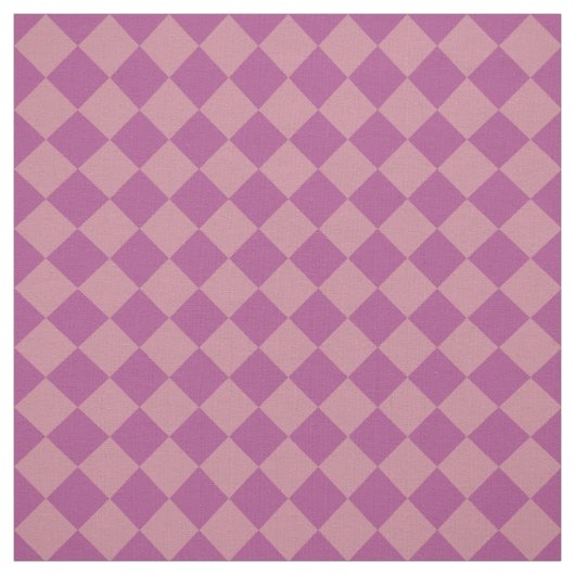 Purple Pink Checker Diamond Pattern Stof (Swatch)