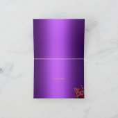 Purple Pink Feather Mask Masquerade Thank You Bedankkaart (Binnen)