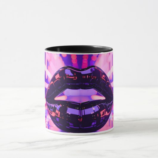 Purple Pink Glossy lip Mok (Midden)
