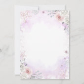 Purple Pink It’s Cold Outside Winter Baby Shower  Kaart (Achterkant)