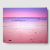 Purple Pink Ocean Sunset for Memorial Service Gastenboek (Achterkant)