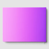 Purple Pink Ombre Gradient Blur Abstract Design Gastenboek (Achterkant)
