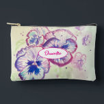 Purple Pink Pansy Watercolor Flower Floral Girls Etui<br><div class="desc">Pansy Watercolour Painting. Designed from my original watercolours.</div>