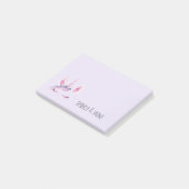 Purple Pink Unicorn Post-it® Notes (Schuin)