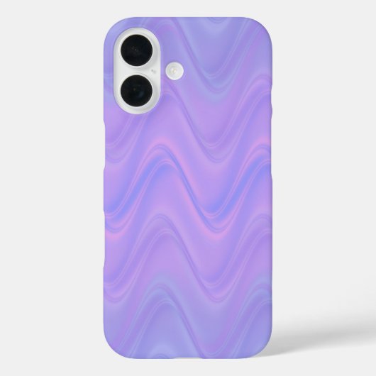 Purple Pink Wavy Lines Pattern Case-Mate iPhone Case (Achterkant)
